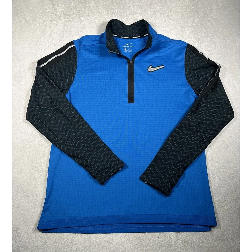 Nike Wild Run Element Men's Large 1/4 Zip Dri-FIT Running Pullover *EUC
